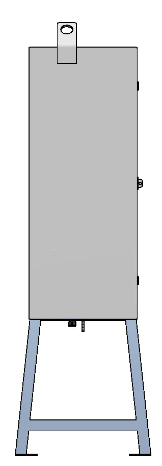 Baustromverteiler 100A, Stahlblech