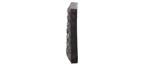 Reflektierender Einsatz Kunststoff schwarz,82 Glasperlen weiss, 86.5x30.6mm,