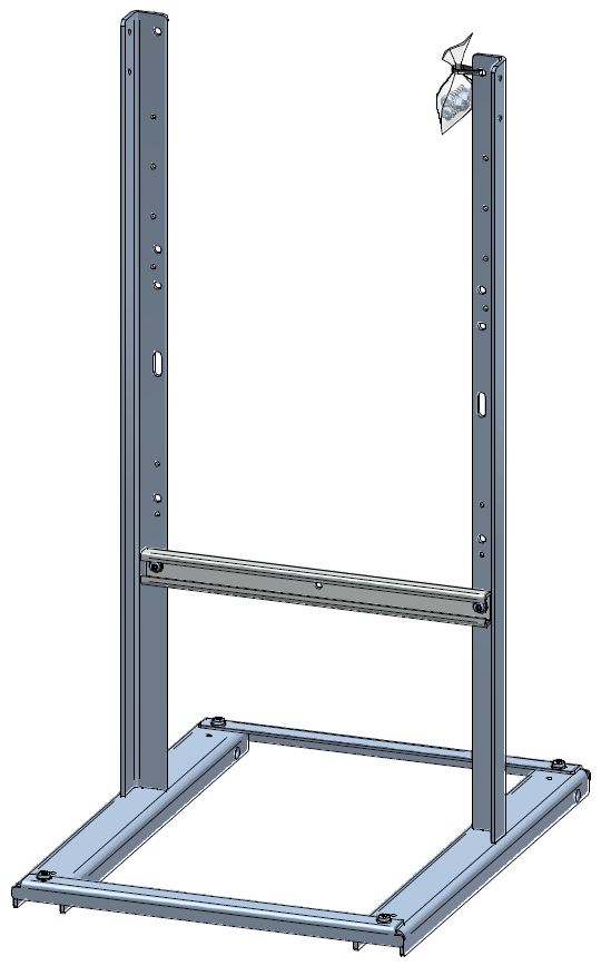 Support acier inox 800mmpour boîtier en butyl-caoutchouc GIFAS