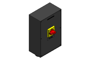 Main switch box with emergency shut-off function