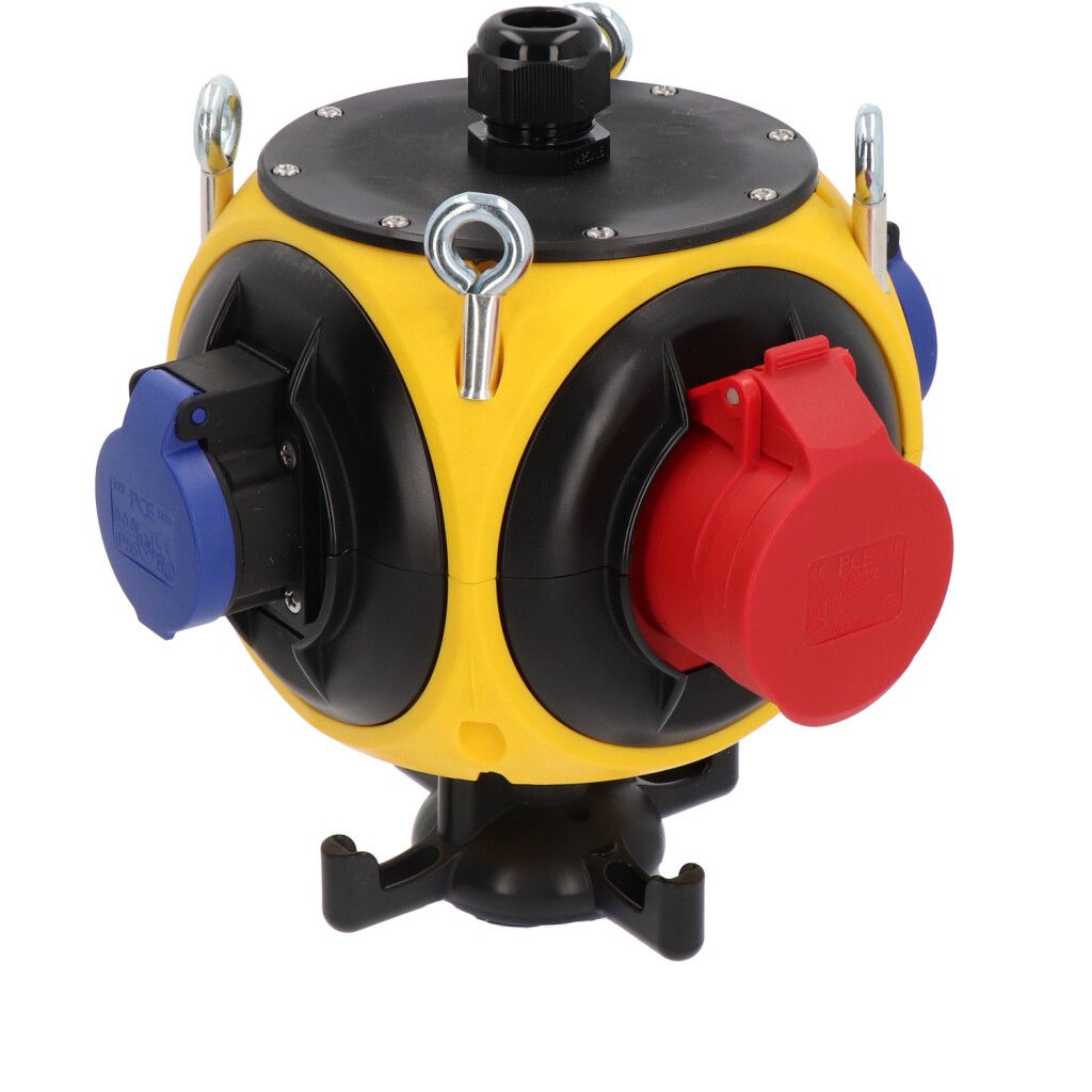 Plastic suspendet distributor yellow/black IP44