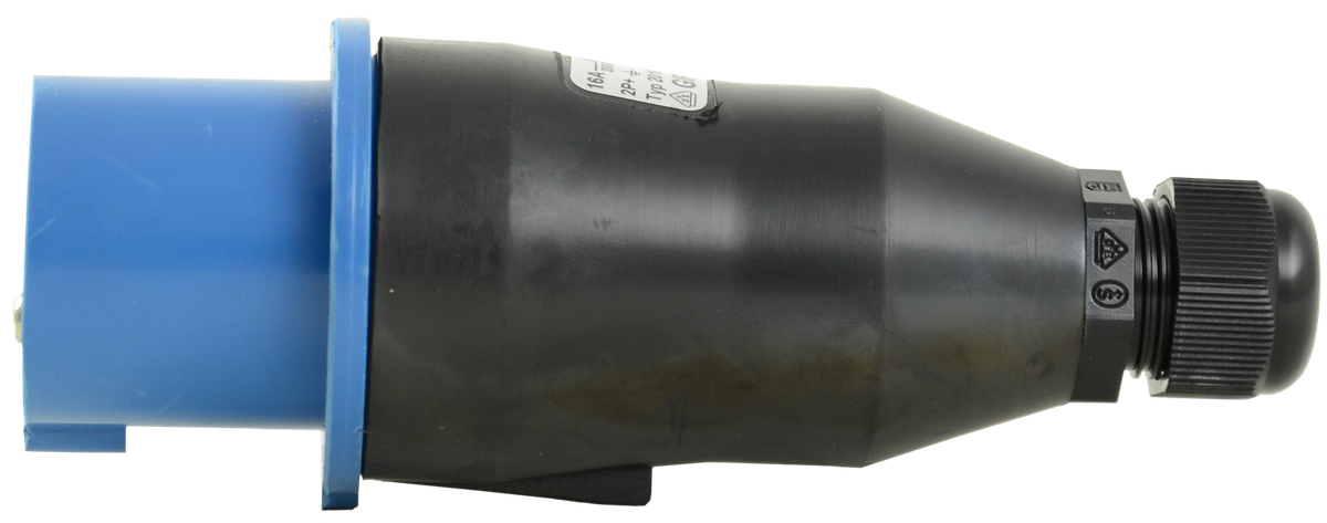 Solid rubber plug CEE 16A/230V,