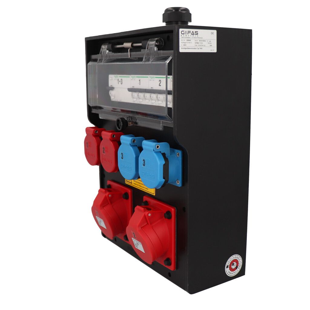 Hartgummiverteiler Typ 7400, schwarz