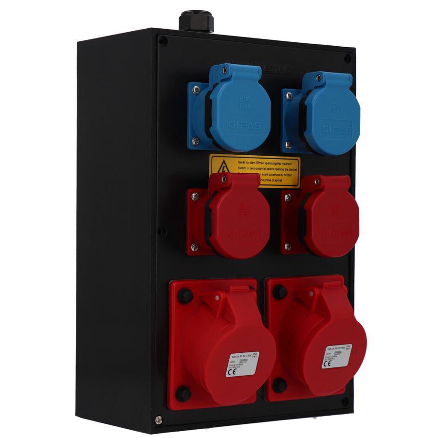 Quadro elettrico in gomma dura tipo 3020, nero