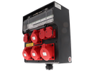 Quadro elettrico in gomma dura tipo 7700, nero
