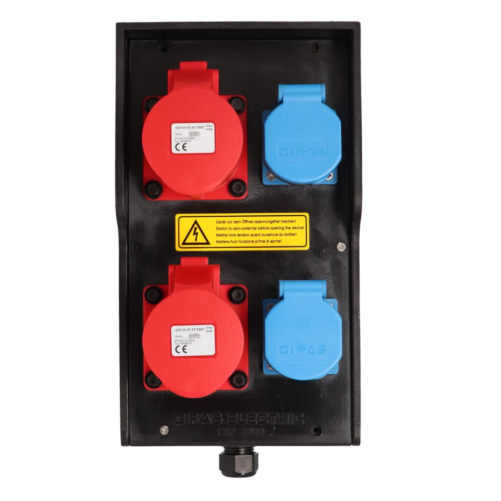 Hartgummiverteiler Typ 7250, schwarz
