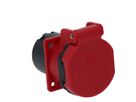 Einbausteckdose Typ 25 IP55 rot