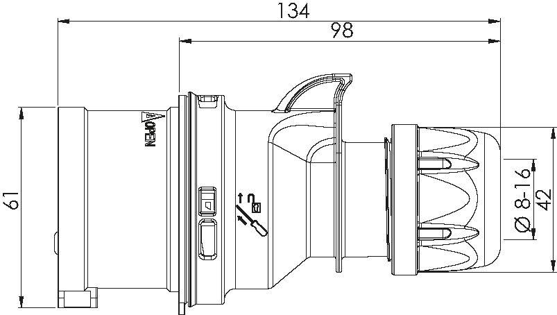 Phasenwender Stecker CEE IP44/IP54