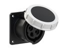 Plastic built-in socket CEE 16A/500V, 3P+PE/7h, IP67,