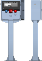 AP-Stromverteilung V2A-Standrohr,