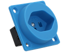 Built-in socket type 23 IP20 blue without lid