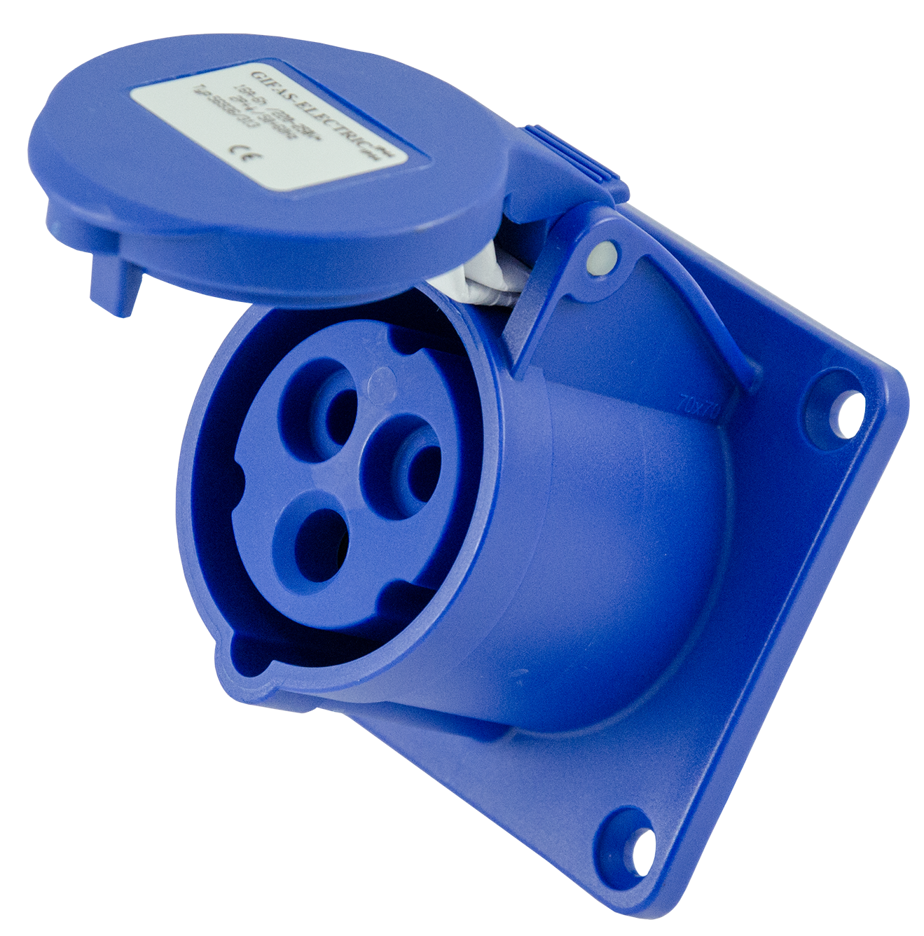 Einbausteckdose Kunststoff CEE IP44/IP54