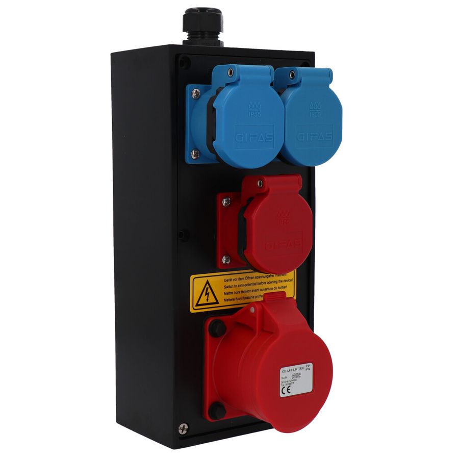 Small hard rubber distributor box type 2612, black
