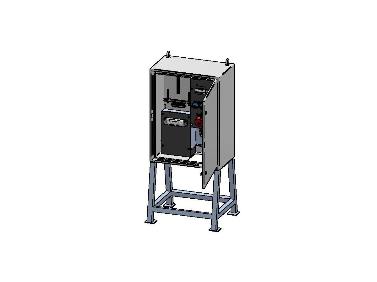 Main distributor box 63A, sheet steel - GIFAS-ELECTRIC