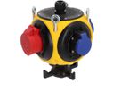 Plastic suspendet distributor yellow/black IP44