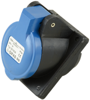 Solid rubber built-in socket CEE