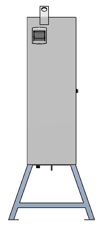 Baustromverteiler 400A, Stahlblech