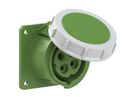 Plastic built-in socket CEE 16A/50V, 3P+PE/10h, IP67,
