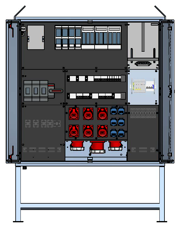 Baustromverteiler 400, Edelstahl V2A