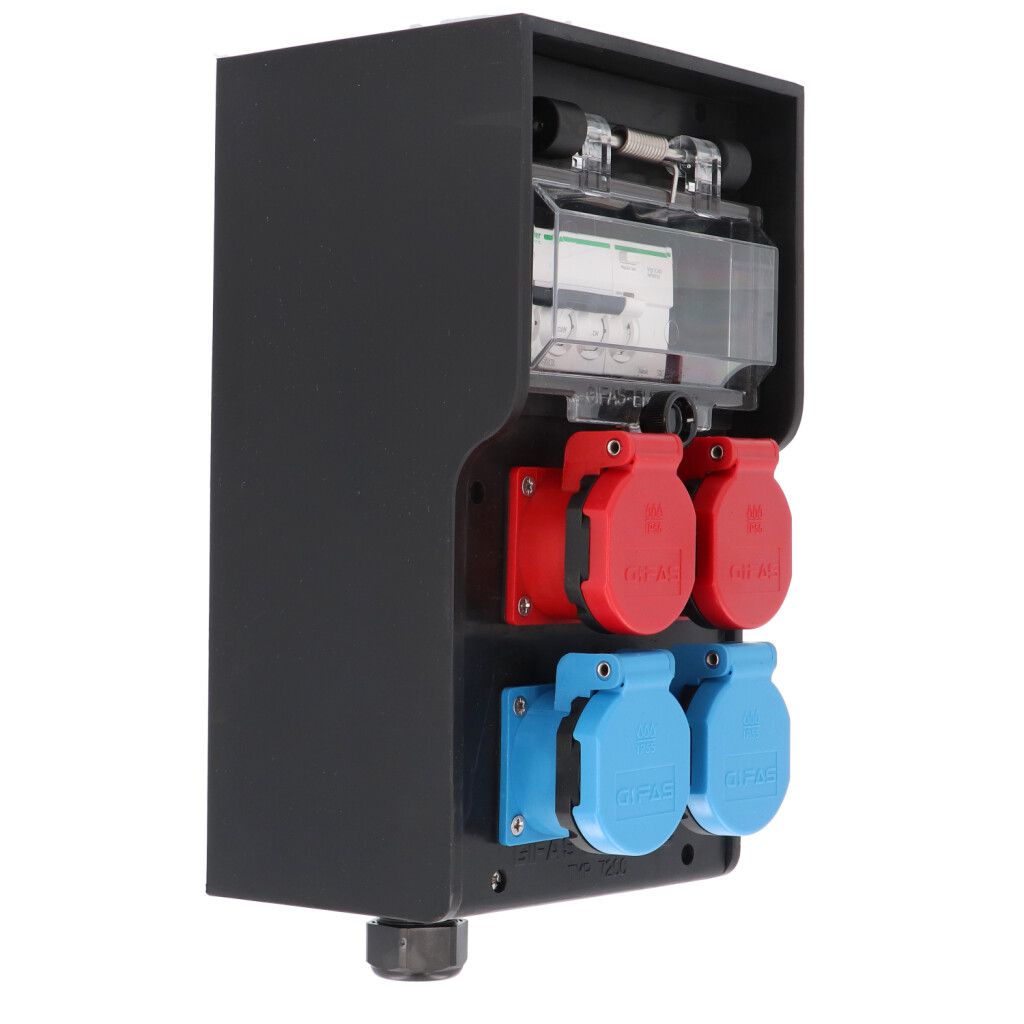 Hartgummiverteiler Typ 7200, schwarz