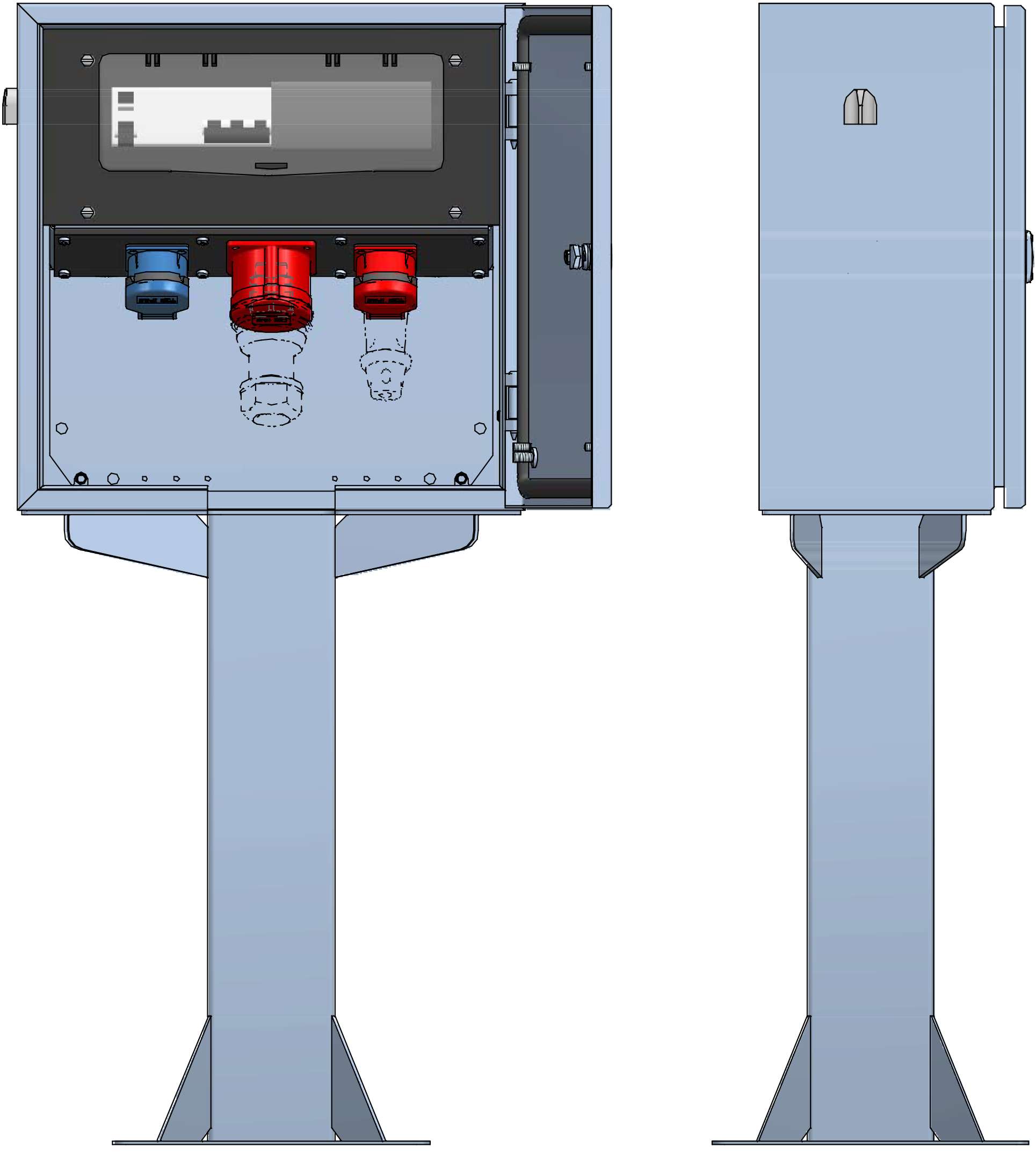AP-Stromverteilung V2A-Standrohr,