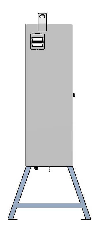 Baustromverteiler 400A, Stahlblech
