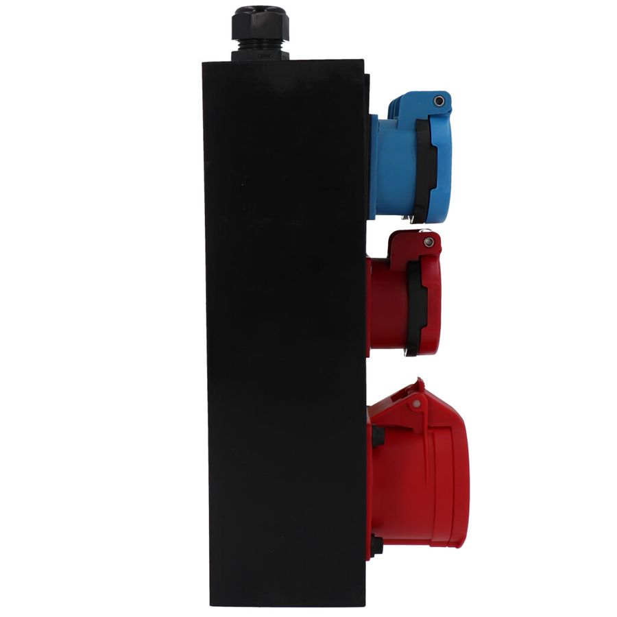 Small hard rubber distributor box type 2612, black