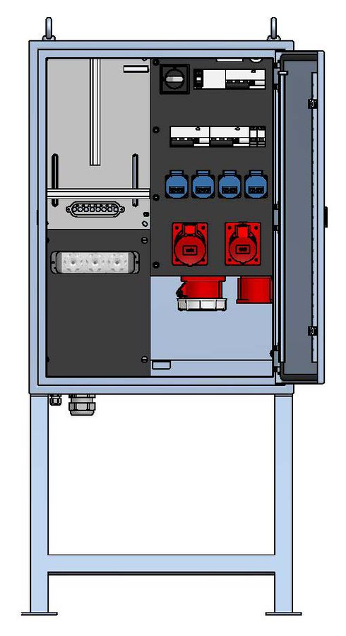 Main distributor box 63A, stainless steel