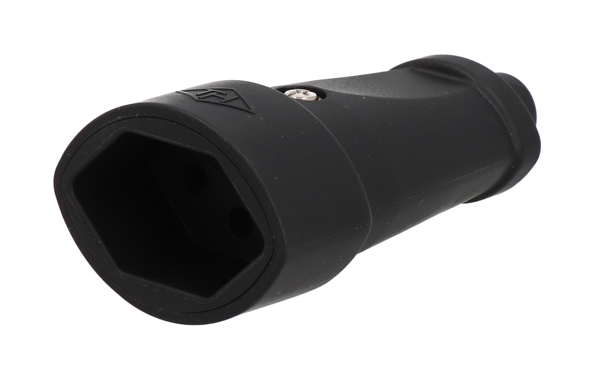 Coupling type 13 TH strong IP20230V/10A/P+N+PE black