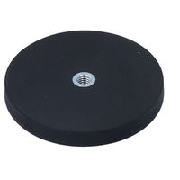 Haftmagnet gummiert rund Ø 66x8.5mm