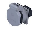 Built-in socket type 23 IP55 grey