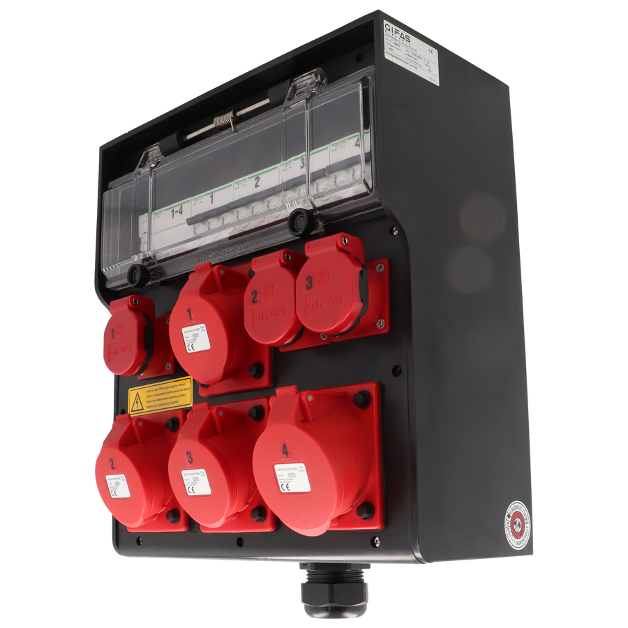 Quadro elettrico in gomma dura tipo 7700, nero