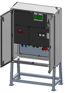 Carrelli di distribuzione elettrica con connettori per conduttori