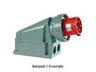 Plastic wall plug CEE 63A/500V, 3P+PE/7h, IP67