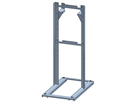 Support acier inox 800mm, avec enrouleur de