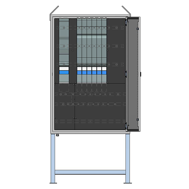 Quadro di distribuzione in lamiera d'acciaio da 250A su supporto