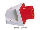 Plastic wall plug CEE 32A/50V, 3P+PE/10h, IP44