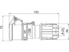 Kupplung Kunststoff CEE IP44