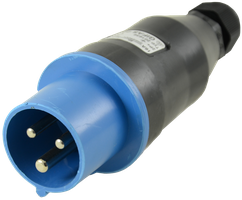 Solid rubber plug CEE 16A/230V,