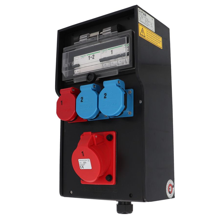 Hard rubber distributor box, type 7300, black
