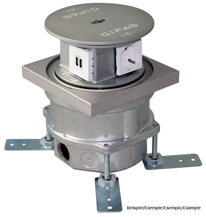 MASSO 3000.2 floor socket outlet, retracable