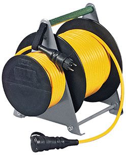 Cable reels with secondary reel