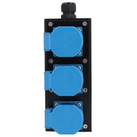 Small hard rubber distributor box type 1600, black
