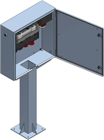 Surface mounted distributor cabinet support V2A,