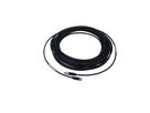 Extension cable 10m, black, with plug,