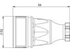 Plastic coupling type NF