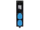 Small hard rubber distributor box type 1400, black