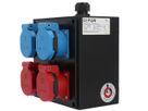 Small hard rubber distributor box type 1616, black