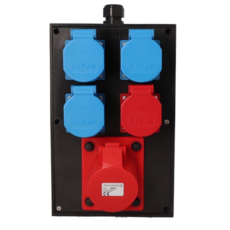Small hard rubber distributor box type 2516, black
