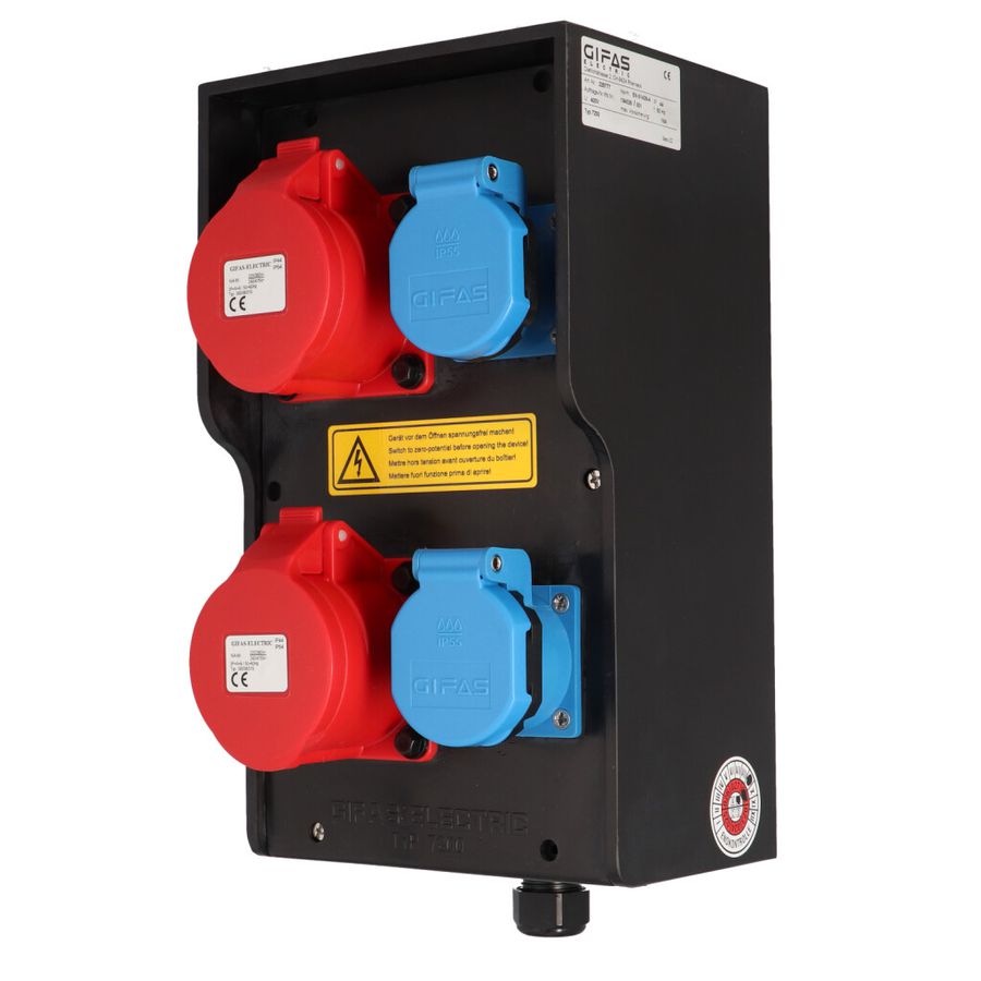 Hartgummiverteiler Typ 7250, schwarz